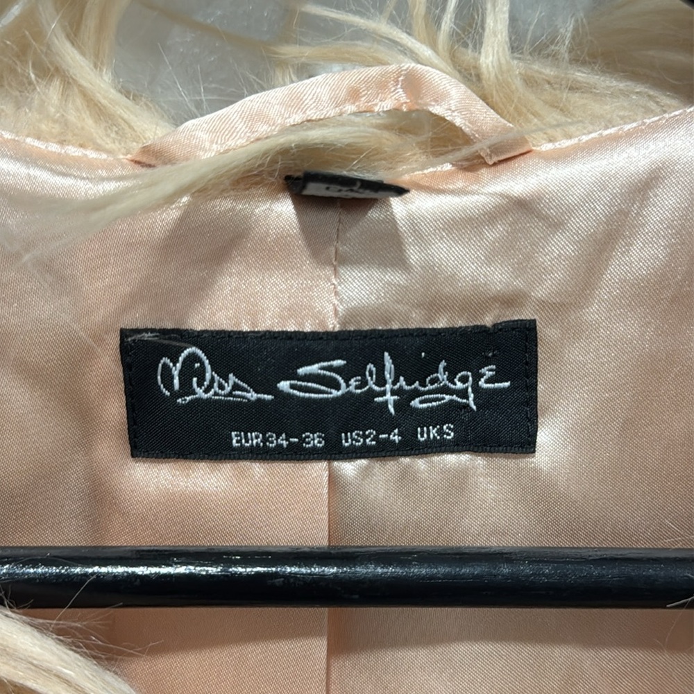 Miss Selfridge Ombr Fur Vest View 4